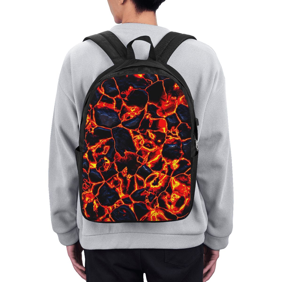 Women Bags For Travel - Magma Volcano Lava Fire Backpack Travel