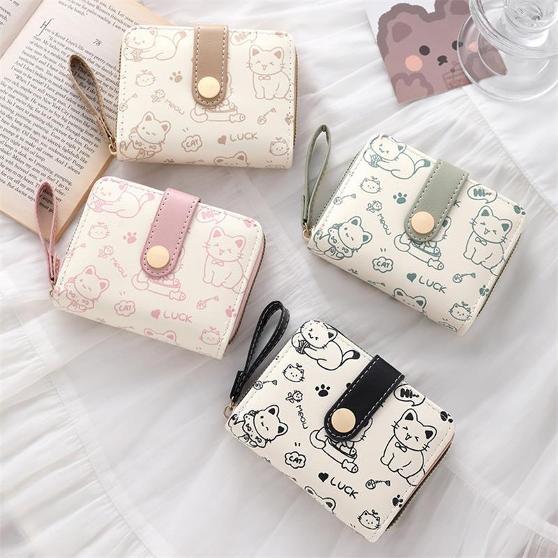 Women Bags Flipkart - Cute Cat PU Leather Coin Purse