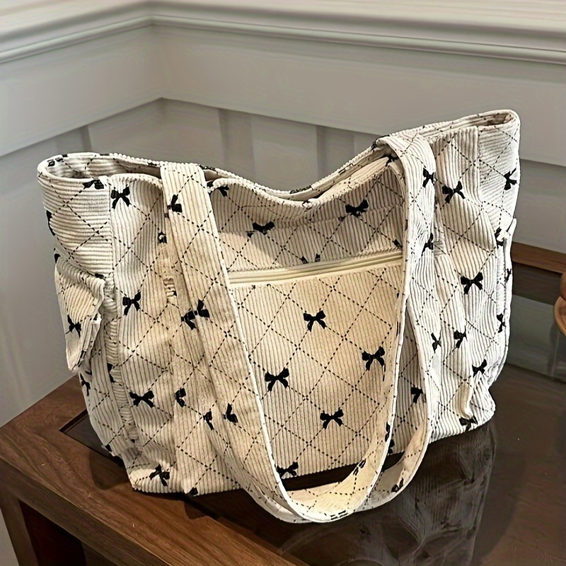 Women Bags Aldo - Large Capacity Corduroy Casual Tote Bags