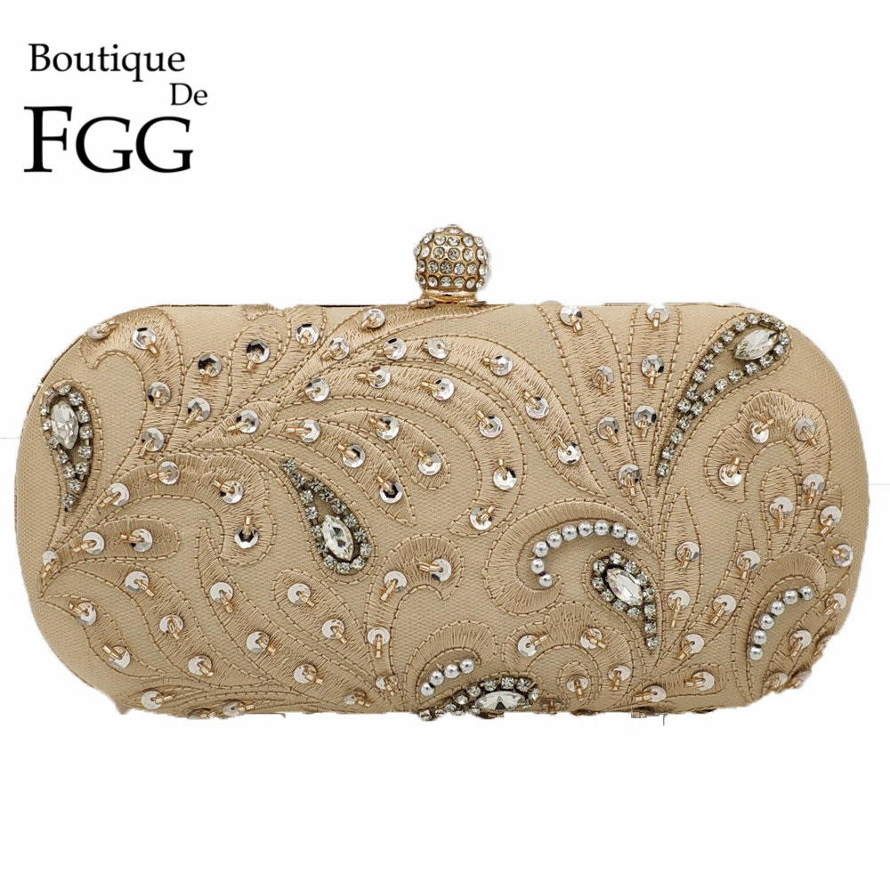 Evening Bag Beaded - Boutique De Fgg Vintage Kim Sa