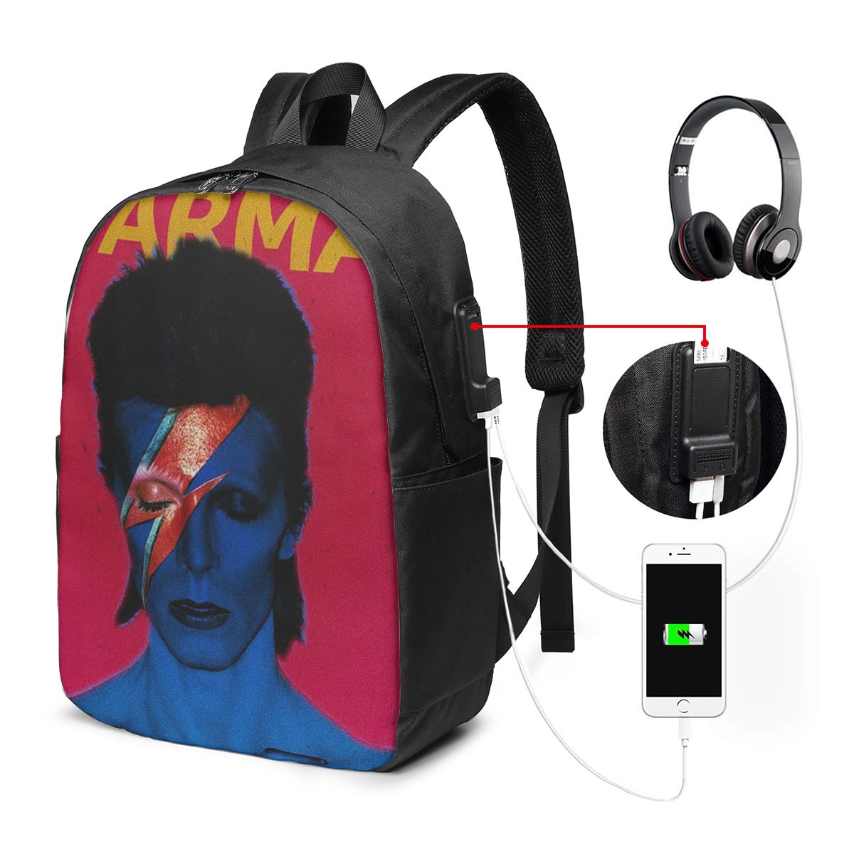 Women Bags For Travel - Davids Bowied Backpack Travel Notebook Bag