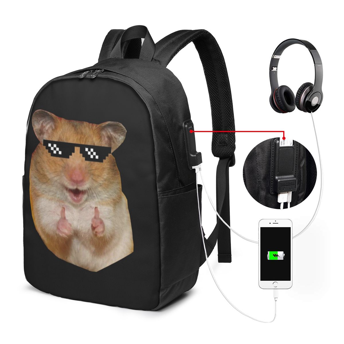 Funny Hamster Backpack Travel  - đánh giá và giá Women Bags For Travel