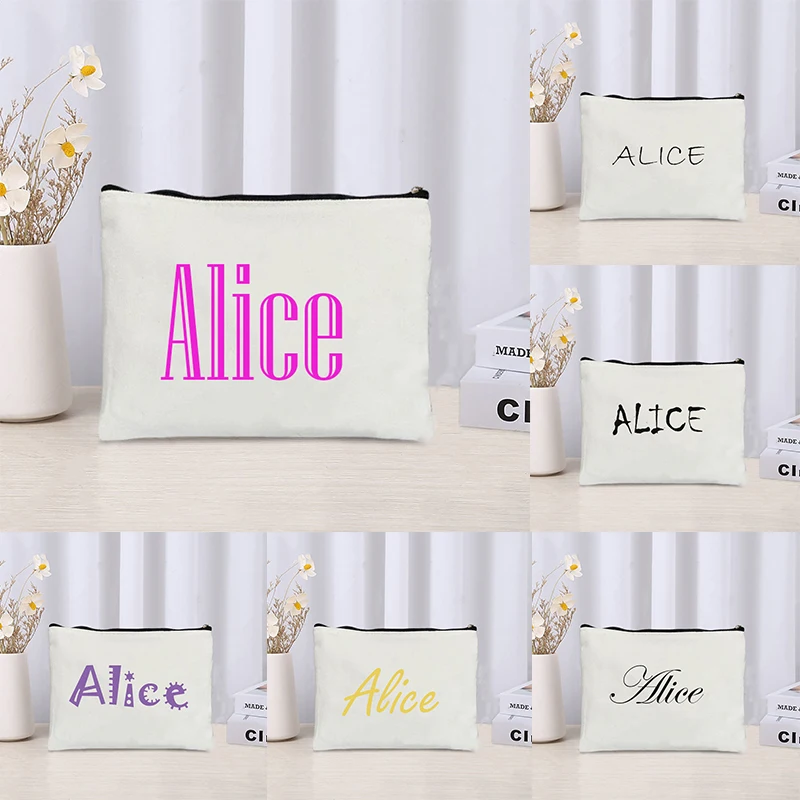 Custom Your Name Cosmetic Bag  - đánh giá và giá Women Bags Price