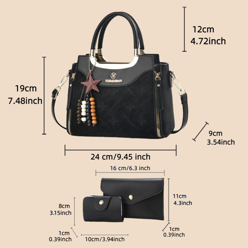 Stylish women's handbag, solid - đánh giá và giá Women Bags Luxury