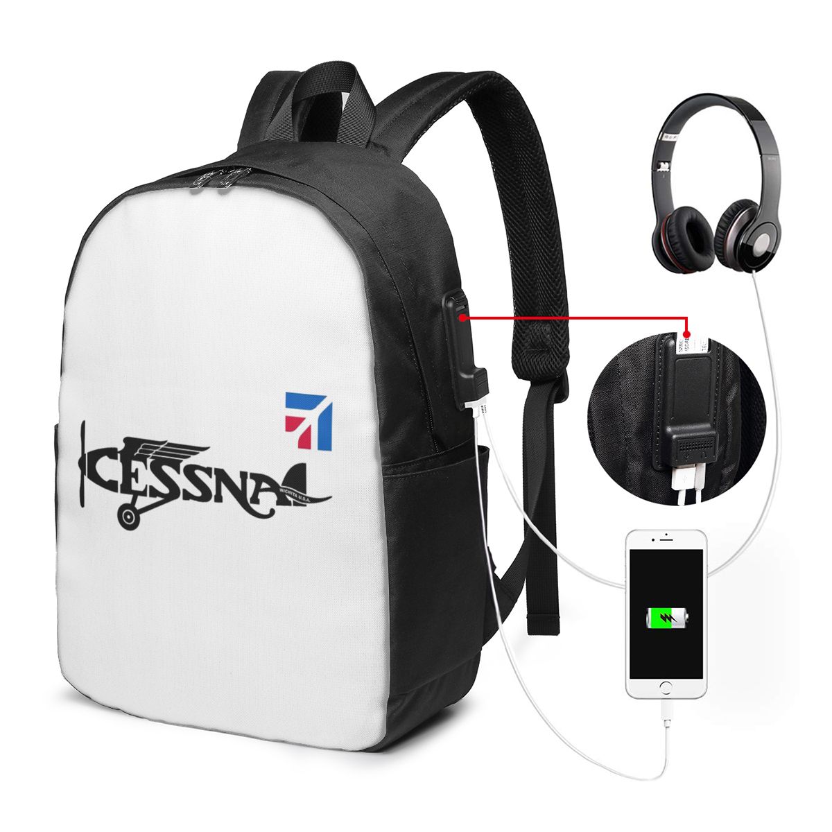Cessna Logo Backpack Travel No - đánh giá và giá Women Bags For Travel