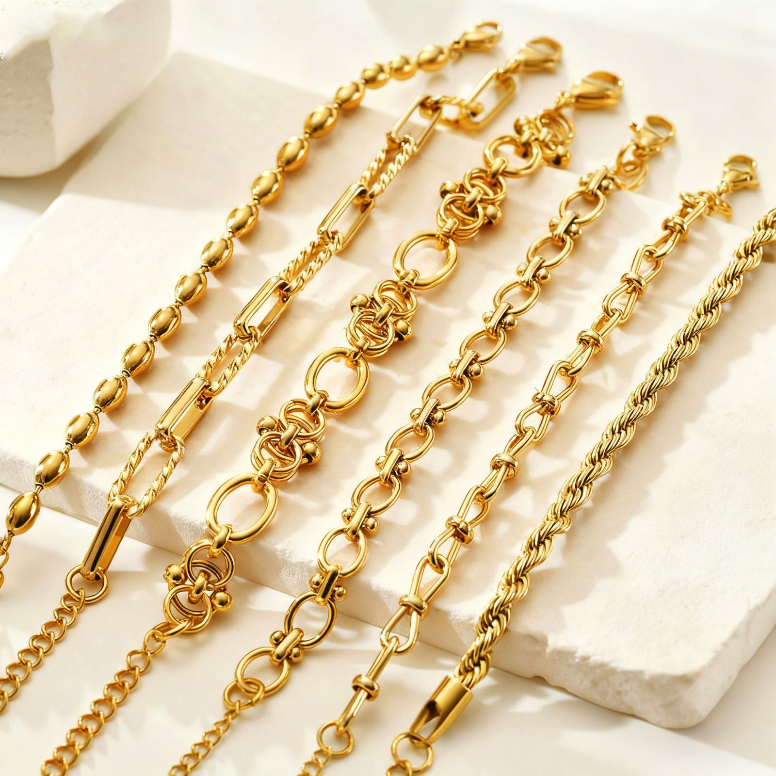 Gold Plated Chunky Chain Brace - đánh giá và giá Women Bags Price