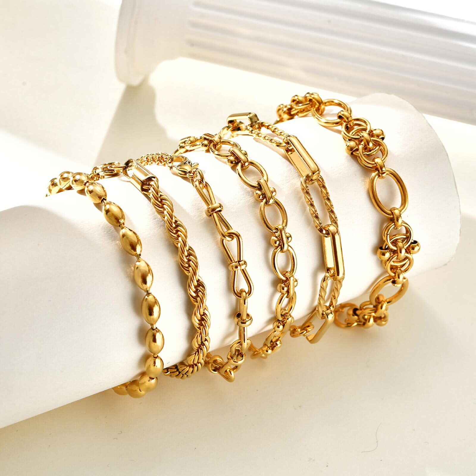 Gold Plated Chunky Chain Brace - đánh giá và giá Women Bags Price
