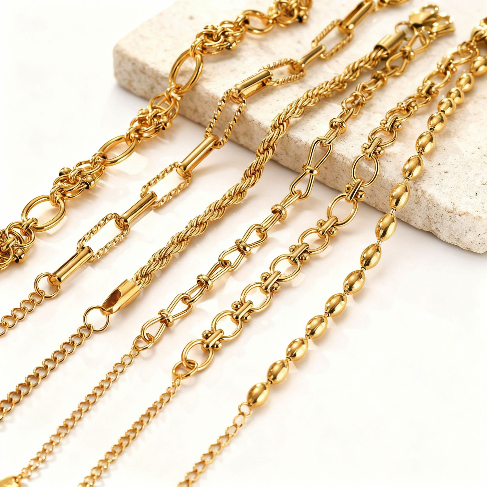 Gold Plated Chunky Chain Brace - đánh giá và giá Women Bags Price