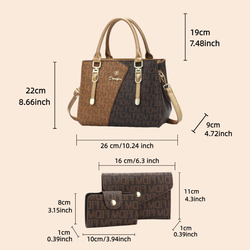 3-piece women's bag set, luxur - đánh giá và giá Women Bags Luxury