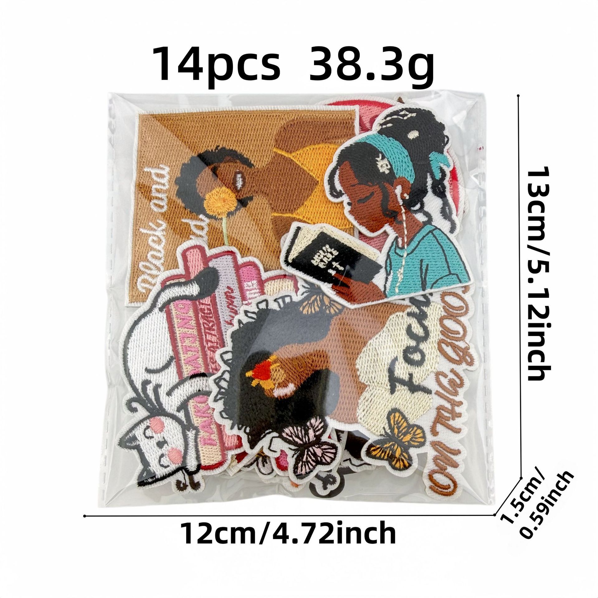 Black Girl Iron On Patches Emb - đánh giá và giá Women Bags Pictures