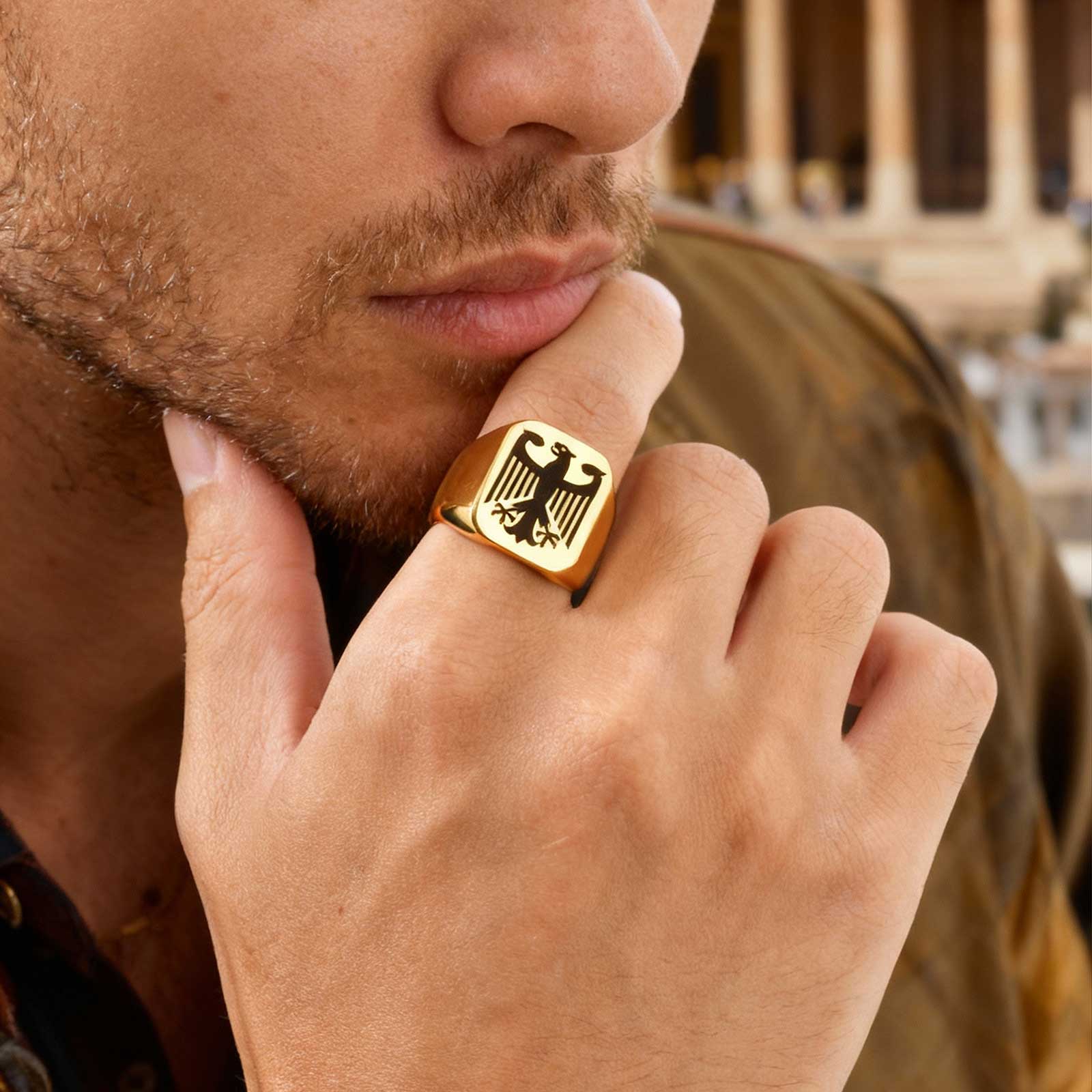 Custom Flying Hawk Eagle Ring  - đánh giá và giá Women Bags Price