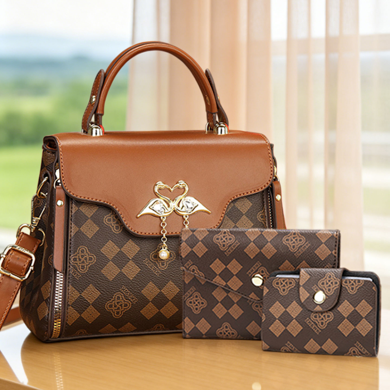 3-piece women's bag set, light - đánh giá và giá Women Bags Luxury