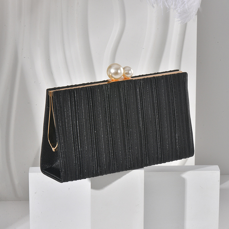 Pure Color Shimmering Fabric C - đánh giá và giá Evening Bag Beaded
