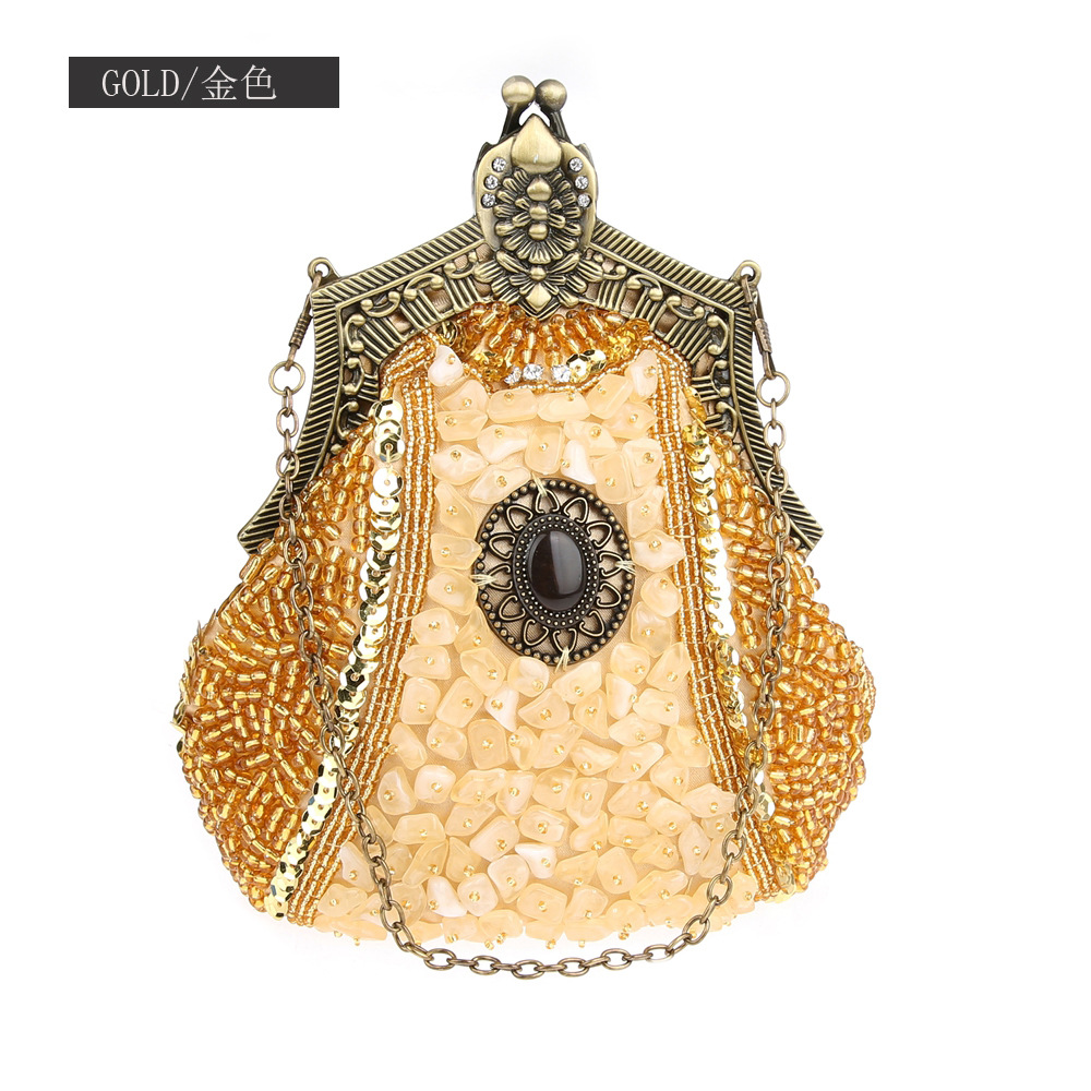 Retro Fashion Pearl Sequin Bea - đánh giá và giá Evening Bag Beaded