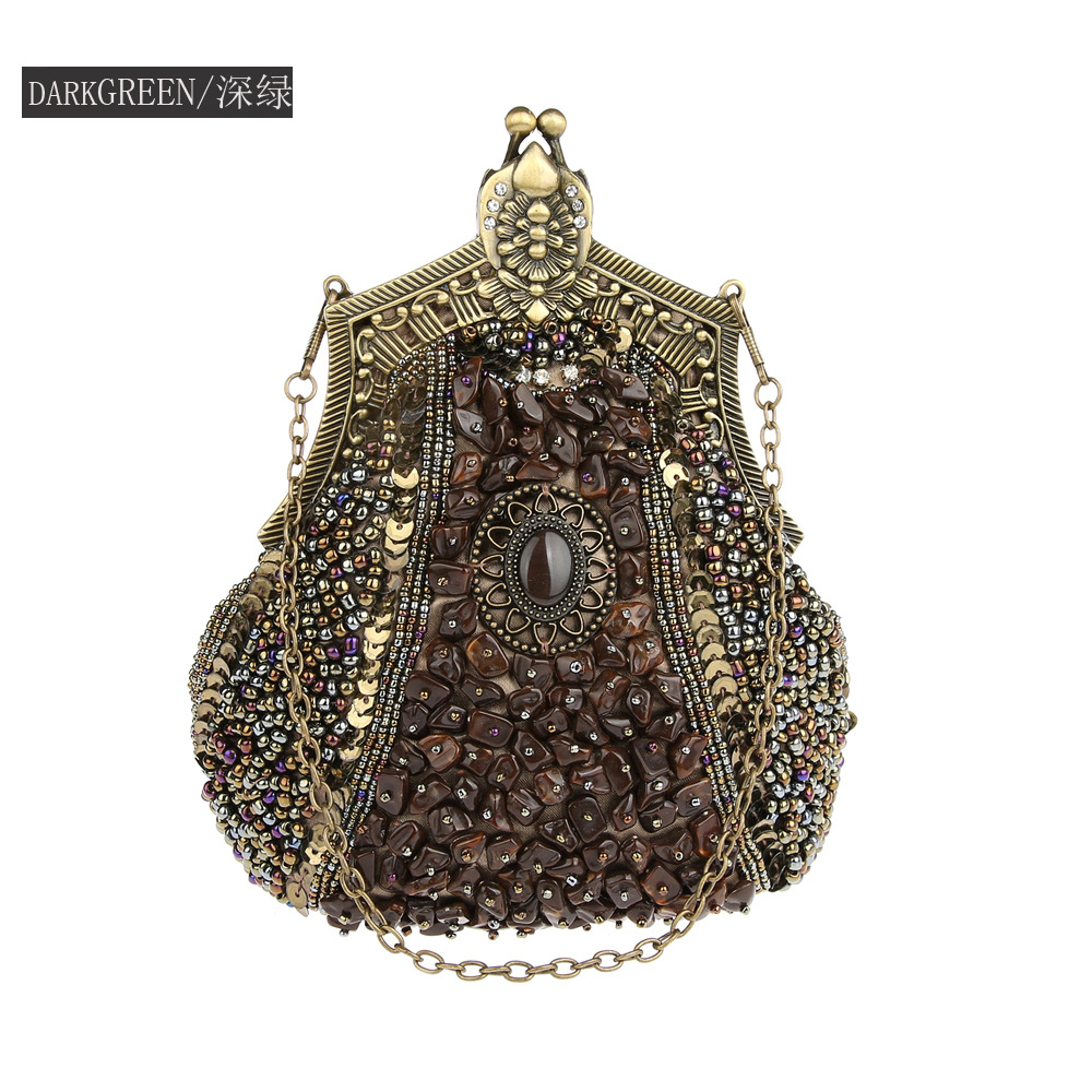 Retro Fashion Pearl Sequin Bea - đánh giá và giá Evening Bag Beaded