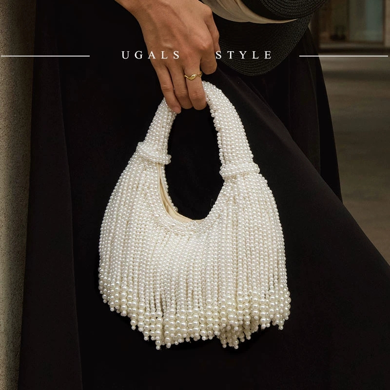 Design Handle Pearl Evening Cl - đánh giá và giá Evening Bag Beaded